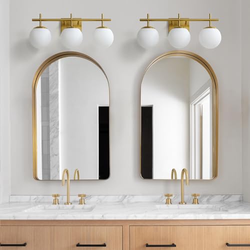 Gold Bathroom Light Fixtures (3 Count)
