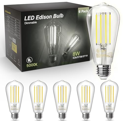 LED Edison Light Bulbs (6 Count)