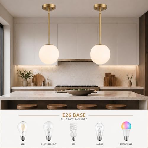 Gold Globe Pendant Light