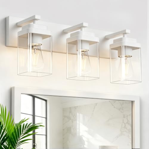 White Bathroom Light Fixtures