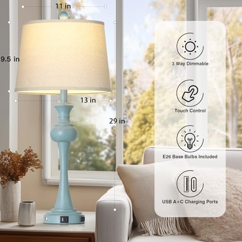 29" Coastal Table Lamp Set of 2 (2 Count)