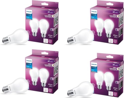 60W A19 8 Pack Ultra Definition Daylight (8 Count)