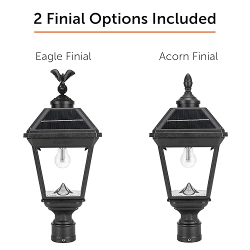 Imperial II Bulb Solar Post Light