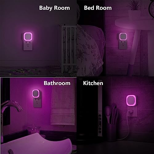 2 Pack Pink Night Light Plug into Wall (2 Count)