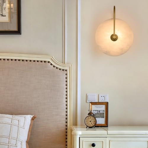 Alabaster Wall Sconces Set of 2