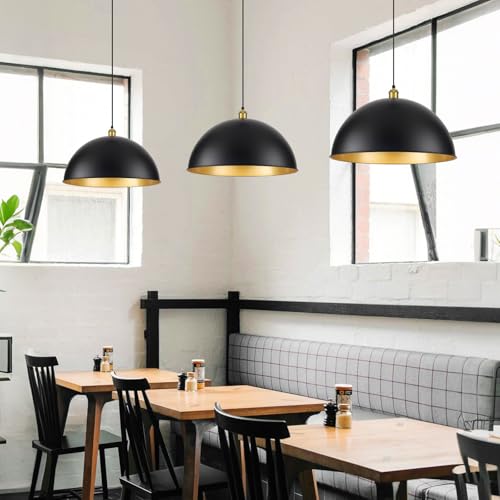 20 Inch Black Pendant Light Fixtures (2 Count)