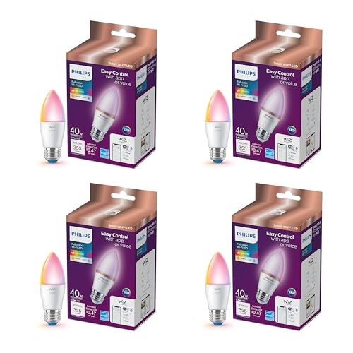 Smart 40W B12 Candle (4 Count)
