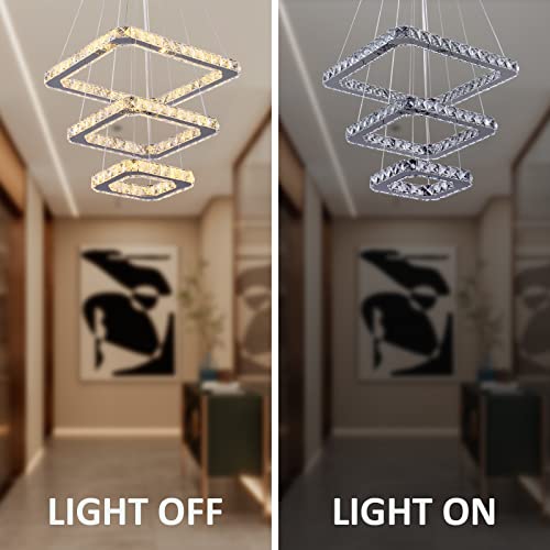 Modern Crystal Chandeliers LED Square Chandelier Pendant Lights Chandelier Pendant Light 8