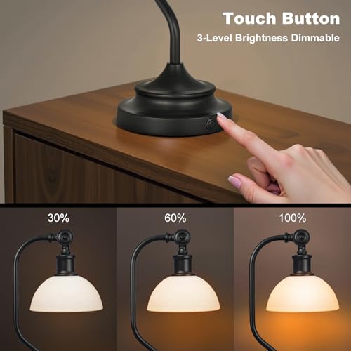 Cordless Vintage Bankers Table lamp
