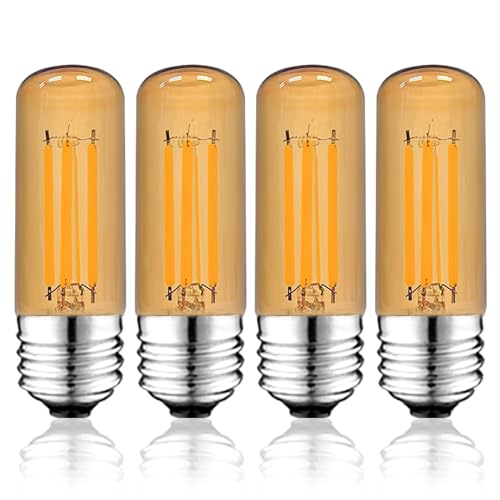 3.2 Inch 2200K Amber White E26 LED Bulb 60 Watt Equal (4 Count)