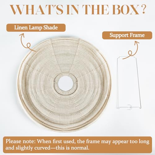 2PCS Oval Hanging Lamp Shade 20INCH off (2 Count)