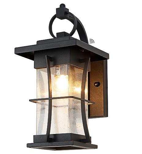 Dusk to Dawn Outdoor Wall Lantern Exterior Light Fixtures Wall Mount Porch Light with Photocell Sensor Waterproof Outside Wall Lights for House
