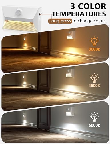 Motion Sensor Stair Lights Indoor (4 Count)