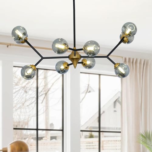 Glass Globe Sputnik Chandelier