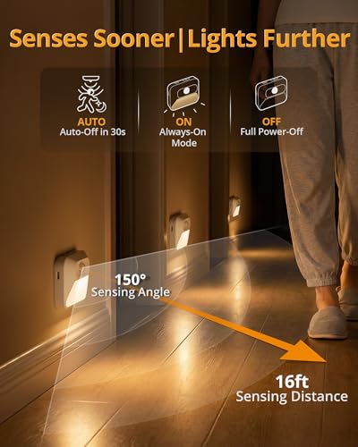 Sync Motion Sensor Night Lights with 3 (3 Count)