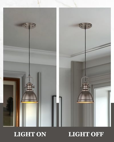 2 Pack Oil Rubbed Bronze Pendant Light Kitchen Island (2 Count)