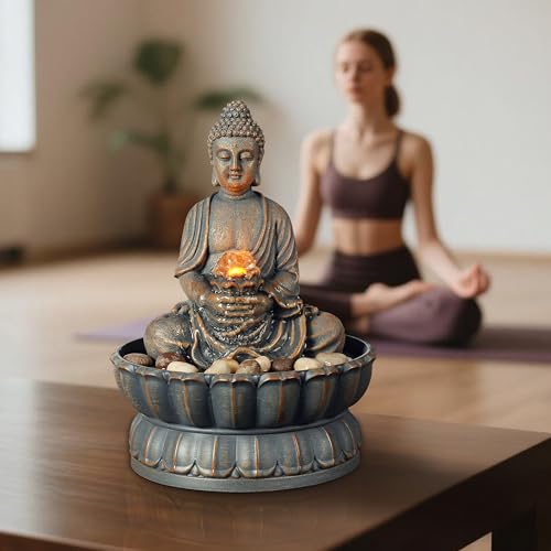 Tabletop Water Fountain with Buddha
