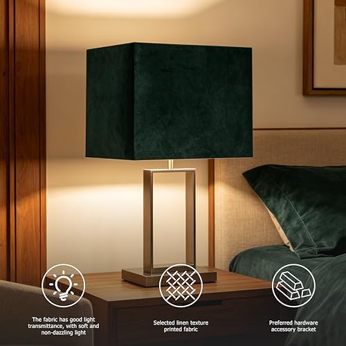 14" Rectangle Lamp Shades Set of 2 Medium (2 Count)