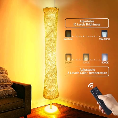 Floor Lamp 61'' Smart RGB LED Corner Lamp with Music Sync and 16 Million DIY Colors