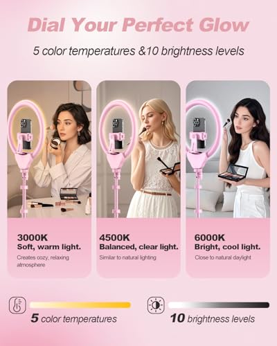 12'' LED Ring Light with 62'' Tripod Stand