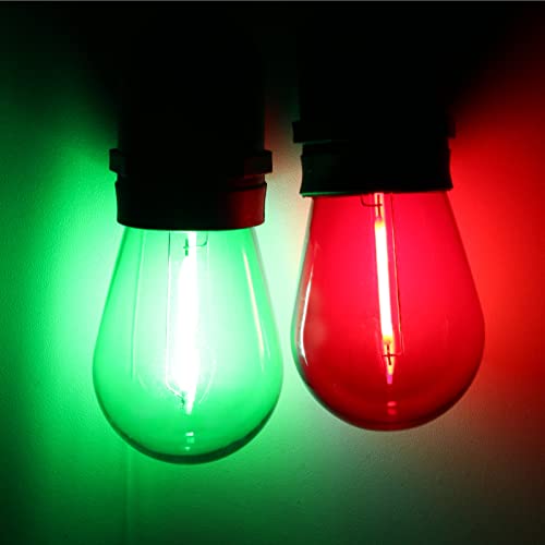 S14 Colored LED String Light Bulbs (24 Count)