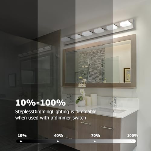 Brushed Nickel Vanity Lights for Bathroom 6