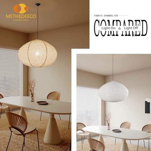 Oval Linen Pendant Lamp Shade