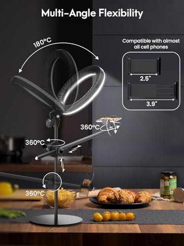 Selfie Ring Light with Stand and Phone Holder