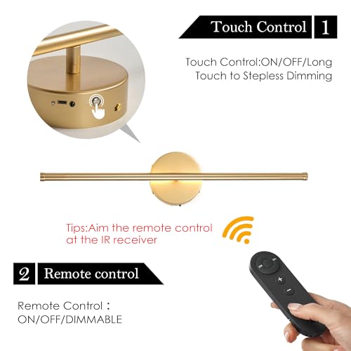 Battery Operated Wall Sconces Set of Two Wireless Wall Lights (2 Count)