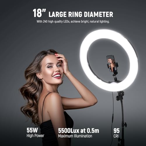 RL 18 18 Inch Ring Light with Tripod Stand