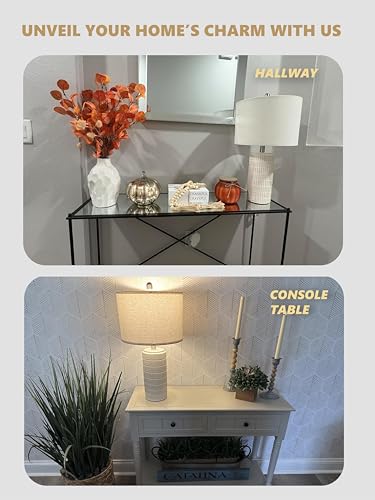 23'' Bedside Table Lamp for Bedroom Nightstands