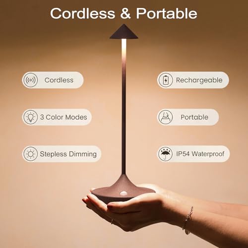 Rechargeable Cordless Table Lamp (2 Count)