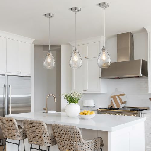 Glass Pendant Lights Kitchen Island