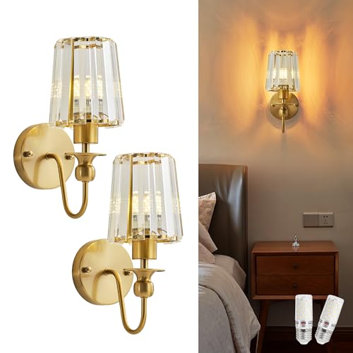 Hardwired Crystal Wall Sconces Set of 2 (2 Count)