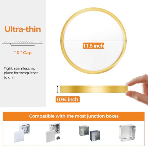 LED Flush Mount Ceiling Light Fixture