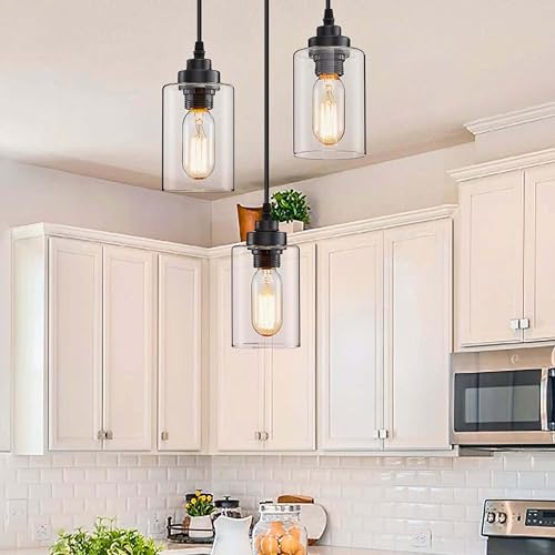 3Pcs Clear Glass Lamp Shade