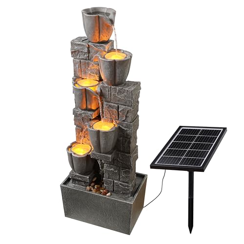 Solar Powered Water Fountain Outdoor