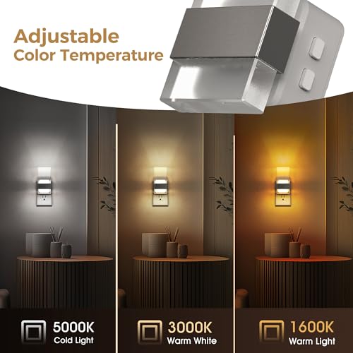 Night Light Adjustable Color Temperature Night Lights 2 Pack (2 Count)