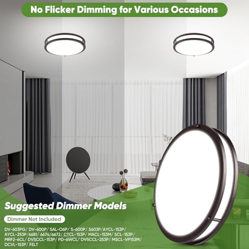 2 Pack 36W LED Ceiling Lights (2 Count)