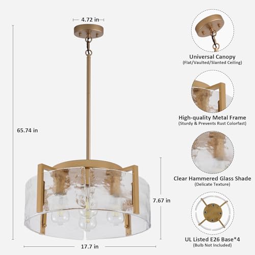 Gold Chandeliers for Dining Room Light Fixture