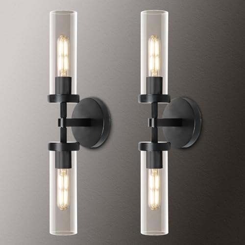 Black Bathroom Vanity Wall Sconces 2 (2 Count)