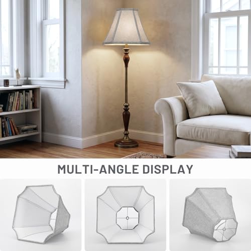 Square Cut Corner Bell Lamp Shades Set of 2