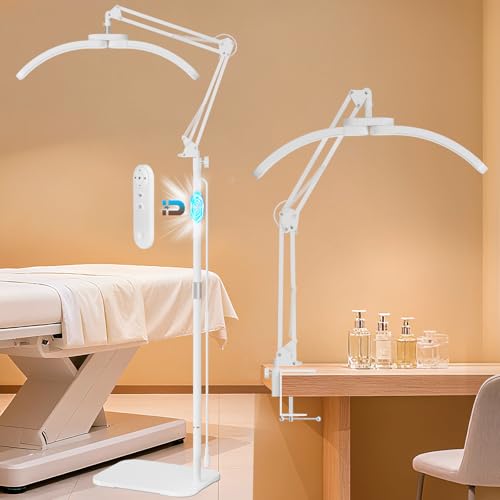 2-in-1 Lash Light, 2026 Upgraded Professional LED Half Moon Lamp