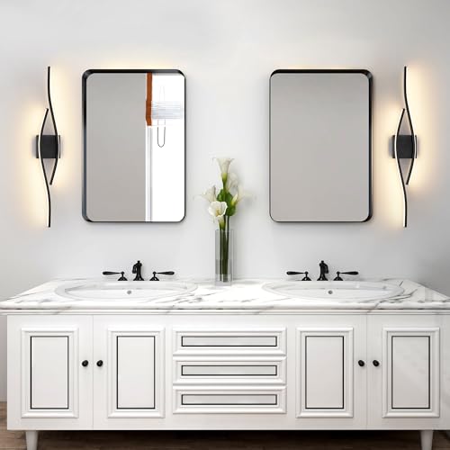 Vanity Light Modern Bathroom Lighting Fixture Over Mirror Black