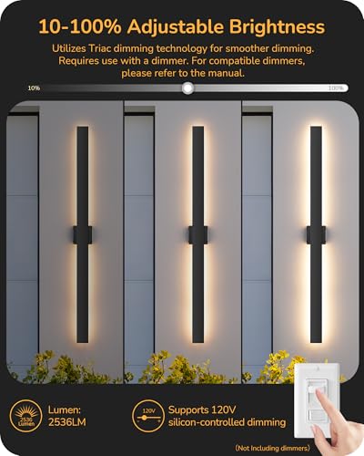 47.2" LED Outdoor Wall Light (25 Count)