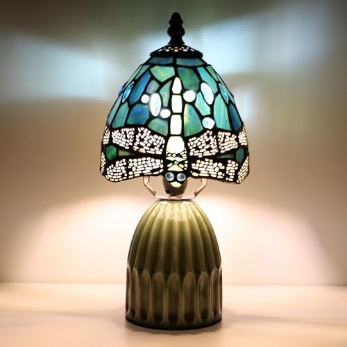 Stained Glass Mushroom Table Lamp 12.5 Inch