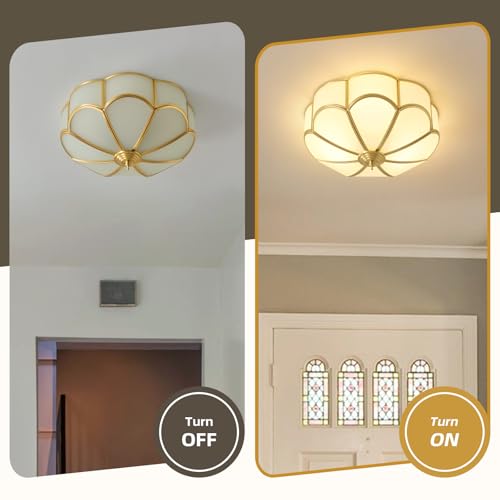 Gold Vintage Brass Ceiling Light