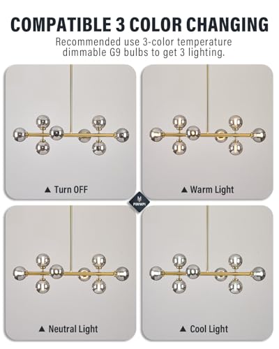 Modern Linear Chandeliers for Dining Room