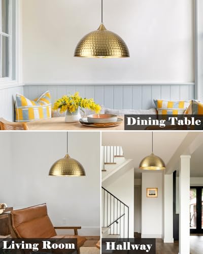 Gold Pendant Lights Kitchen Island 2 Pack (2 Count)