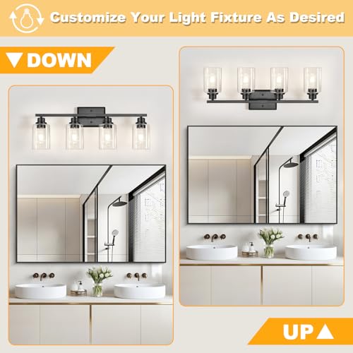 Modern Black Bathroom Light Fixtures